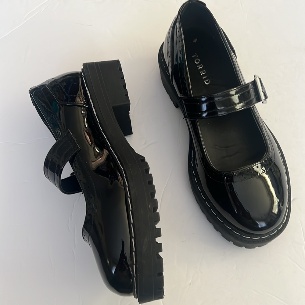 Torrid Black Mary Jane Shoes Size 6.5WW GUC!!!
